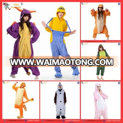 2017 hot one piece adult thermal jumpsuit animal costumes PGWC-0897